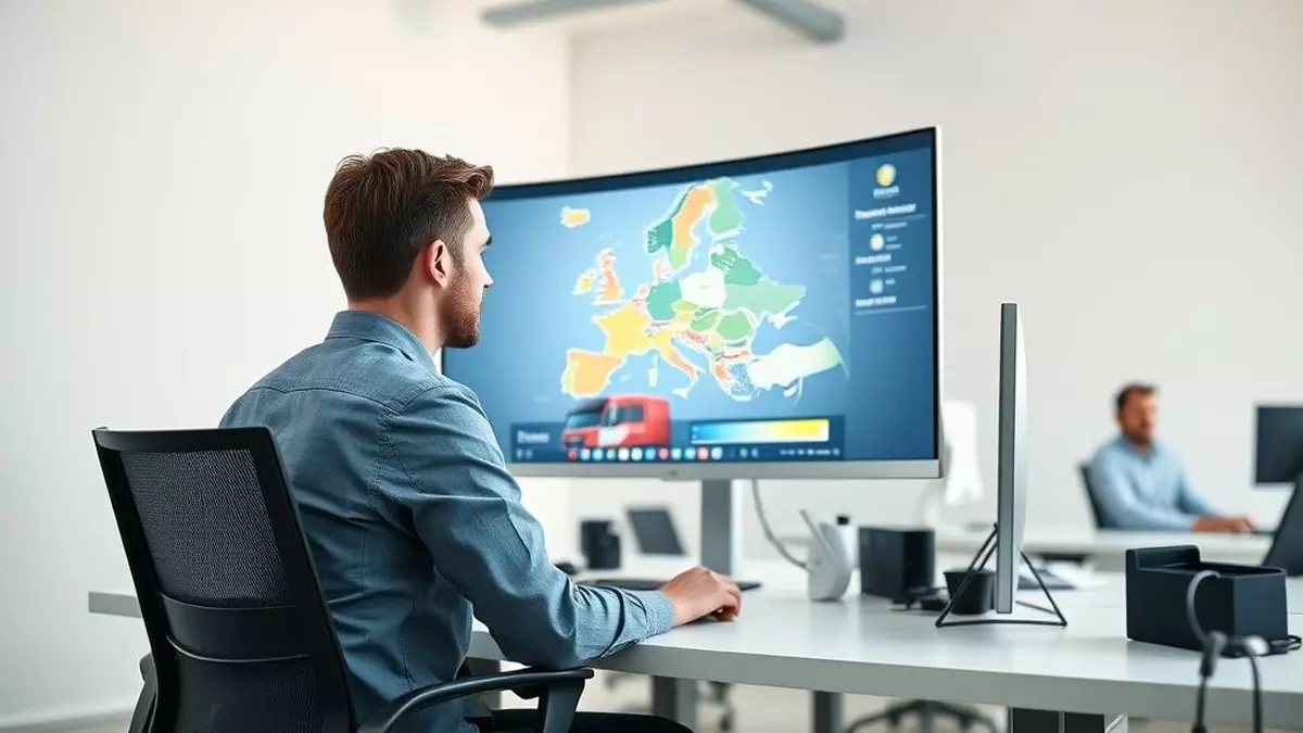 Logistician working